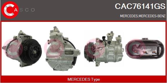 Casco CAC76141GS - Kompresors, Gaisa kond. sistēma adetalas.lv