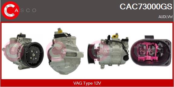Casco CAC73000GS - Kompresors, Gaisa kond. sistēma adetalas.lv