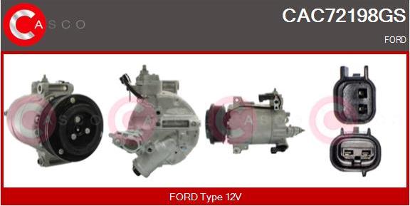 Casco CAC72198GS - Kompresors, Gaisa kond. sistēma adetalas.lv