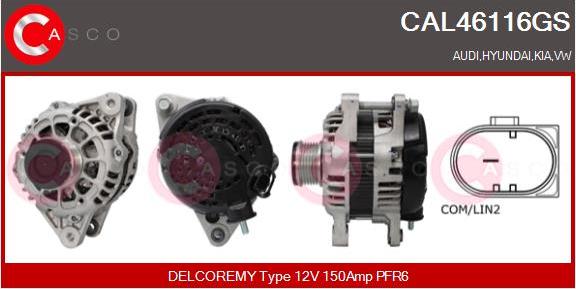 Casco CAL46116GS - Ģenerators adetalas.lv