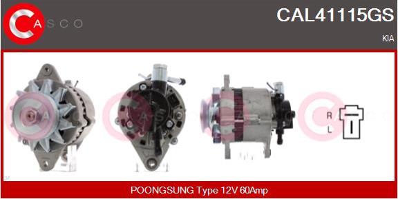 Casco CAL41115GS - Ģenerators adetalas.lv