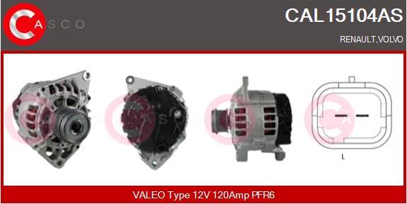 Casco CAL15104AS - Ģenerators adetalas.lv