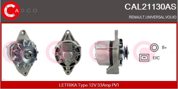 Casco CAL21130AS - Ģenerators adetalas.lv