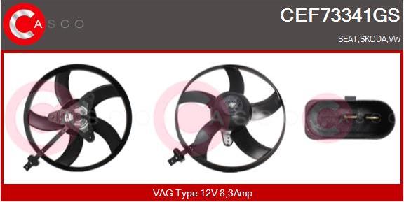 Casco CEF73341GS - Ventilators, Motora dzesēšanas sistēma adetalas.lv