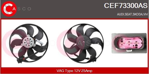 Casco CEF73300AS - Ventilators, Motora dzesēšanas sistēma adetalas.lv