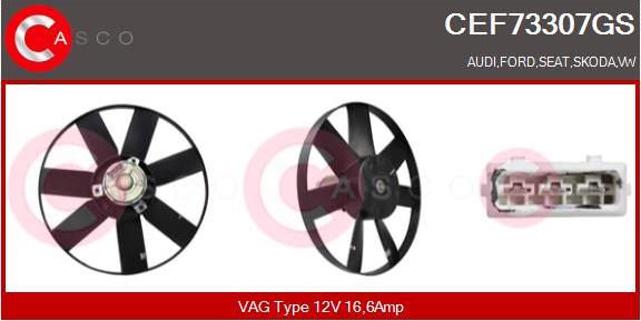 Casco CEF73307GS - Ventilators, Motora dzesēšanas sistēma adetalas.lv