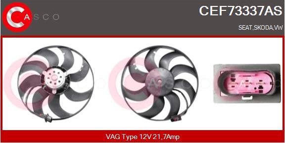 Casco CEF73337AS - Ventilators, Motora dzesēšanas sistēma adetalas.lv