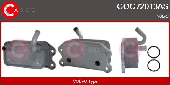 Casco COC72013AS - Eļļas radiators, Motoreļļa adetalas.lv