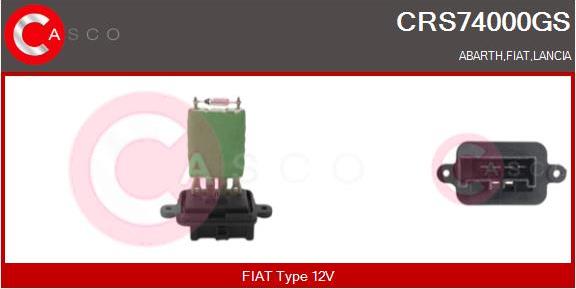 Casco CRS74000GS - Rezistors, Salona ventilators adetalas.lv