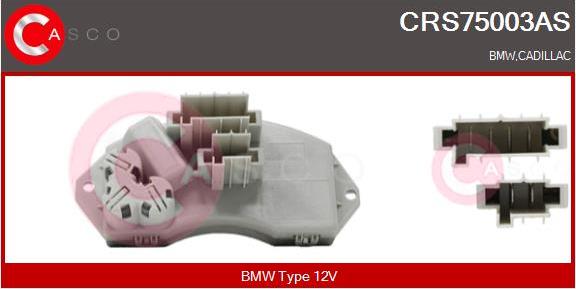 Casco CRS75003AS - Rezistors, Salona ventilators adetalas.lv