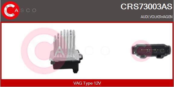 Casco CRS73003AS - Rezistors, Salona ventilators adetalas.lv