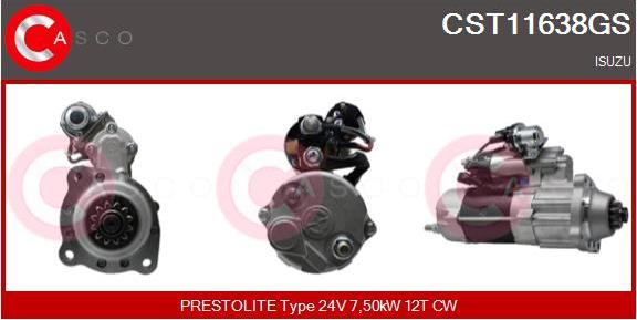 Casco CST11638GS - Starteris adetalas.lv