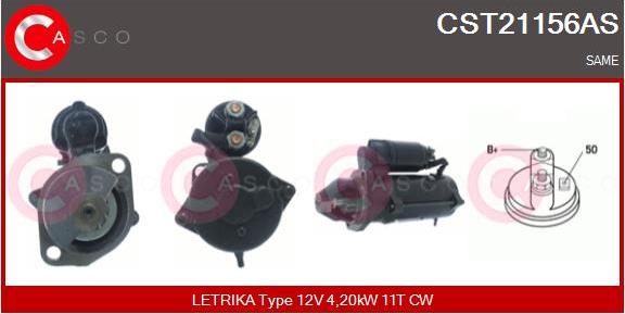 Casco CST21156AS - Starteris adetalas.lv