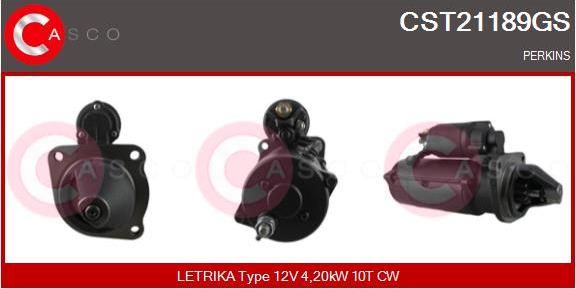 Casco CST21189GS - Starteris adetalas.lv