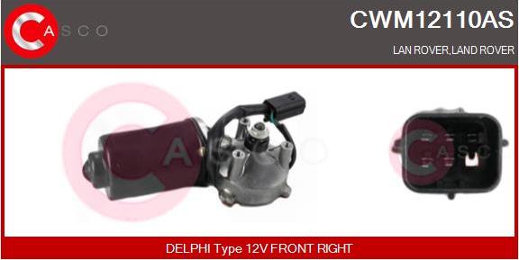 Casco CWM12110AS - Stikla tīrītāju motors adetalas.lv