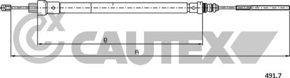 Cautex 038497 - Trošu komplekts, Stāvbremžu sistēma adetalas.lv