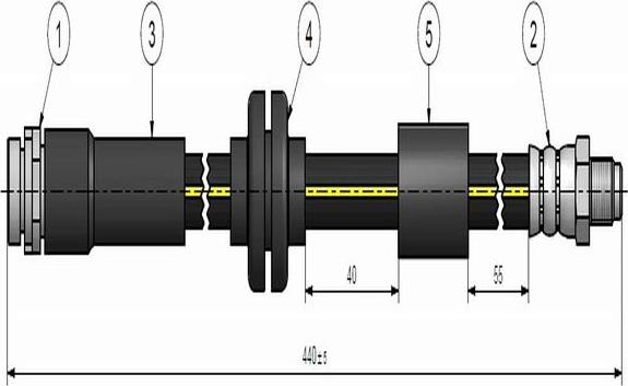 CAVO C900 341A - Bremžu šļūtene adetalas.lv