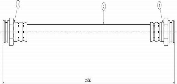 CAVO C800 407A - Bremžu šļūtene adetalas.lv