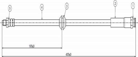 CAVO C800 478A - Bremžu šļūtene adetalas.lv