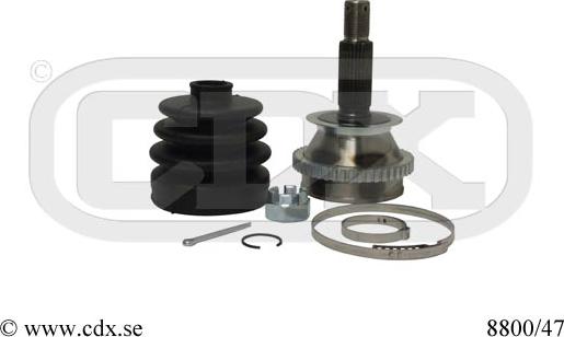 CDX 8800/47 - Šarnīru komplekts, Piedziņas vārpsta adetalas.lv