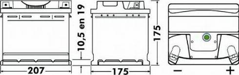 CENTRA CB443 - Startera akumulatoru baterija adetalas.lv