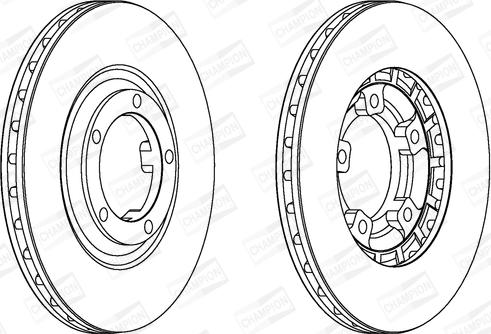 Champion 561580CH - Bremžu diski adetalas.lv