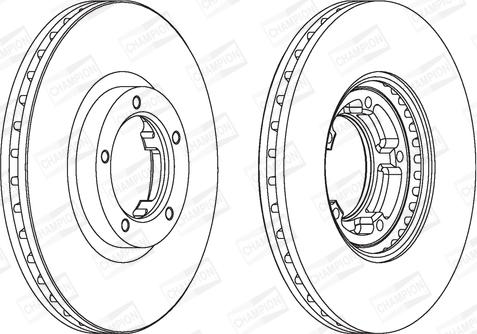 Champion 561624CH - Bremžu diski adetalas.lv