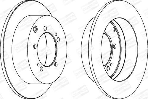 Champion 562781CH - Bremžu diski adetalas.lv