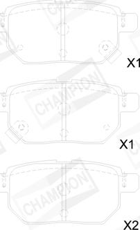 Champion 572632CH - Bremžu uzliku kompl., Disku bremzes adetalas.lv