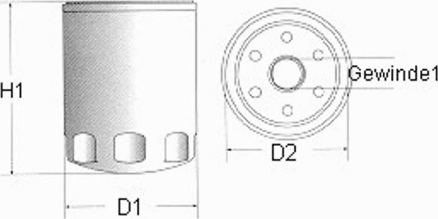 Champion B101/606 - Eļļas filtrs adetalas.lv