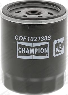 Champion COF102138S - Eļļas filtrs adetalas.lv