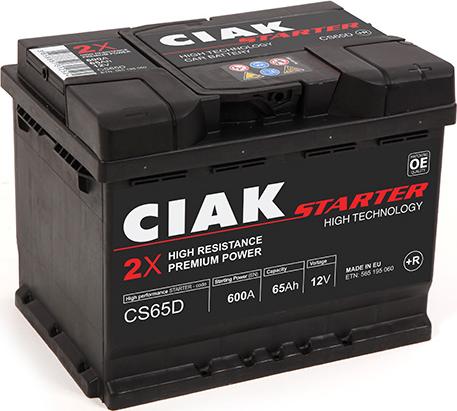 CIAKStarter CS65D - Startera akumulatoru baterija adetalas.lv