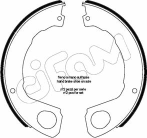 Cifam 153-665 - Bremžu loku kompl., Stāvbremze adetalas.lv