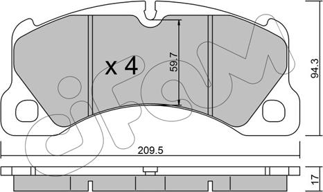 Roulunds Rubber 247881 - Bremžu uzliku kompl., Disku bremzes adetalas.lv