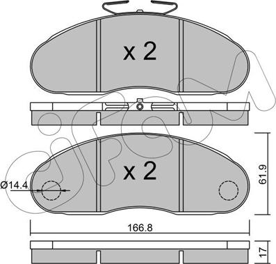 Protechnic PRP0580 - Bremžu uzliku kompl., Disku bremzes adetalas.lv