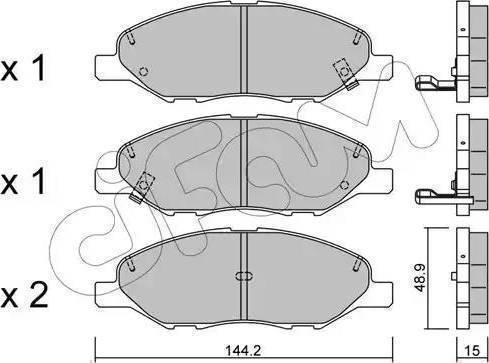 Parts-Mall PKW-008 - Bremžu uzliku kompl., Disku bremzes adetalas.lv