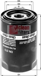 Clean Filters DN 273 - Degvielas filtrs adetalas.lv