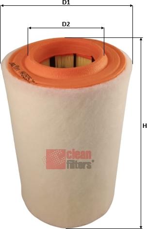 Clean Filters MA3505 - Gaisa filtrs adetalas.lv