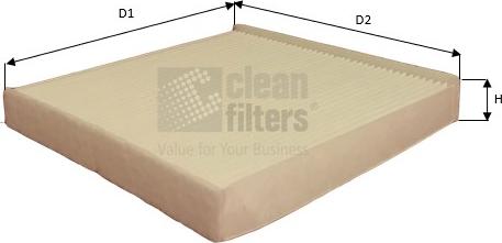 Clean Filters NC2422 - Filtrs, Salona telpas gaiss adetalas.lv