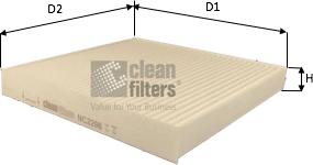 Clean Filters NC2206 - Filtrs, Salona telpas gaiss adetalas.lv