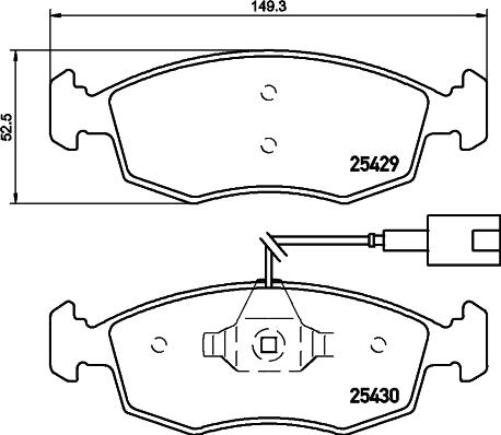 Magneti Marelli 363700202112 - Bremžu uzliku kompl., Disku bremzes adetalas.lv