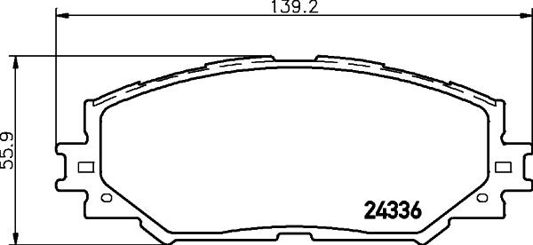 RAFSON 2BP122B - Bremžu uzliku kompl., Disku bremzes adetalas.lv