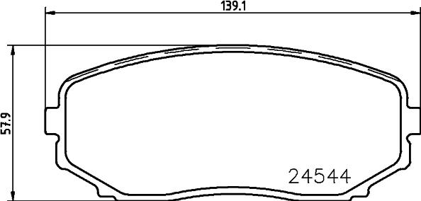 Cobreq N-1467 - Bremžu uzliku kompl., Disku bremzes adetalas.lv