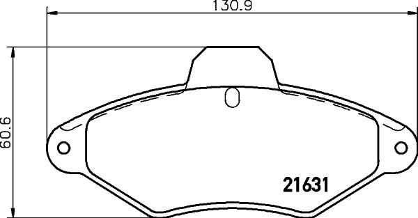 Cobreq N-1102 - Bremžu uzliku kompl., Disku bremzes adetalas.lv