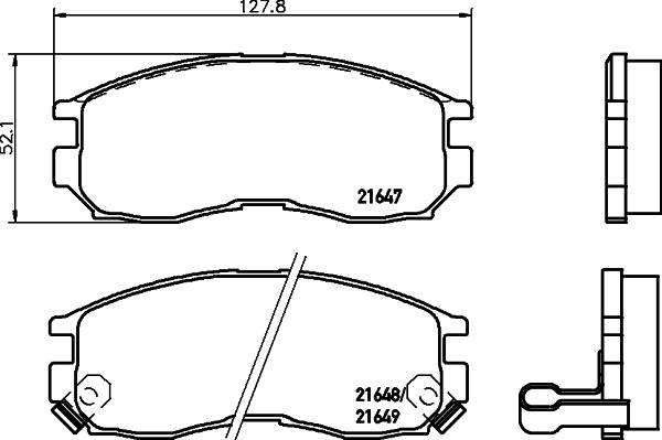 OEMparts MB911312 - Bremžu uzliku kompl., Disku bremzes adetalas.lv