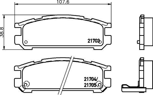 Cobreq N-1353 - Bremžu uzliku kompl., Disku bremzes adetalas.lv