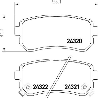 Cobreq N-1259 - Bremžu uzliku kompl., Disku bremzes adetalas.lv