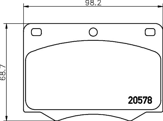 Cobreq N-303 - Bremžu uzliku kompl., Disku bremzes adetalas.lv