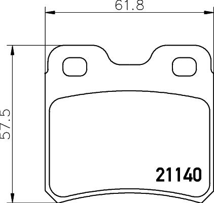 Cobreq N-326 - Bremžu uzliku kompl., Disku bremzes adetalas.lv