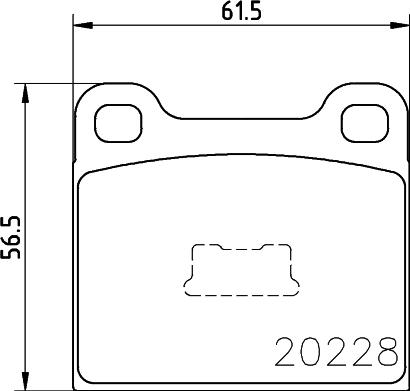 Cobreq N-207 - Bremžu uzliku kompl., Disku bremzes adetalas.lv